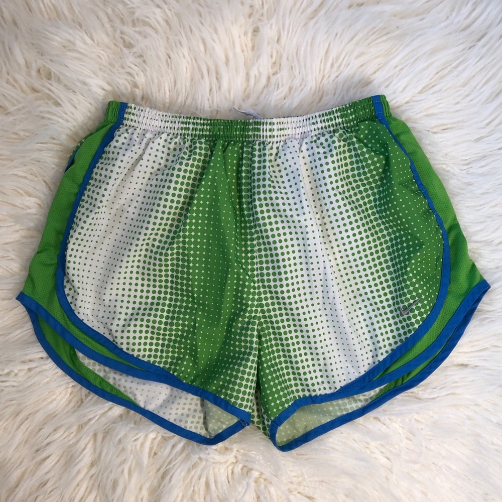 Green Nike shorts